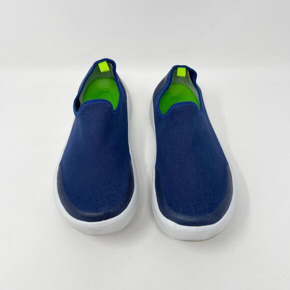 Oofos OOMG Eezee Low Slip-On Shoe Navy Womens 6 Blue/White‎ Lightweight Comfort - Picture 6 of 9